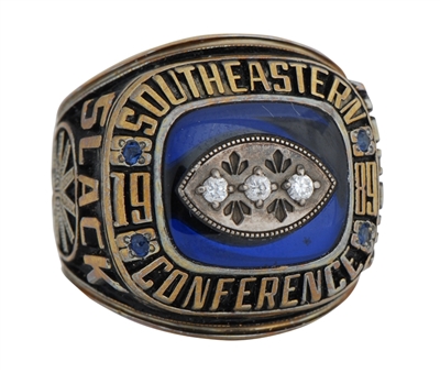 1989 Auburn QB Reggie Slack SEC Championship Ring